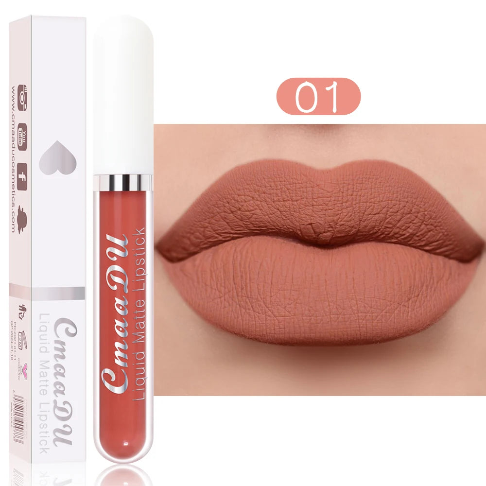Rouge à Lèvres Liquide Mat Longue Tenue - Couleurs Intenses