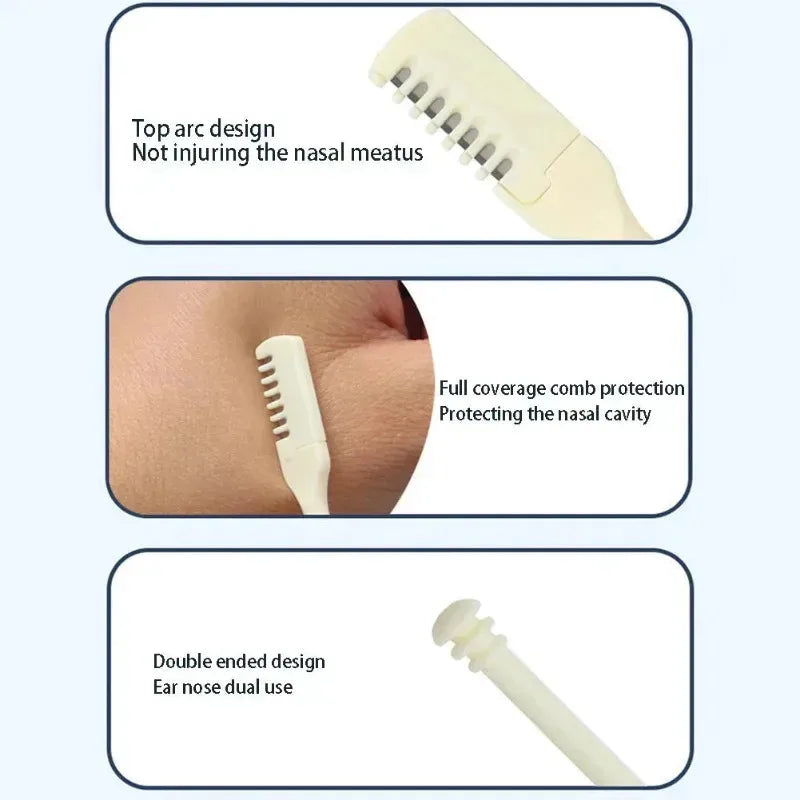 ✨ NoseTrim Pro™ – Tondeuse de Précision pour Poils du Nez & Sourcils