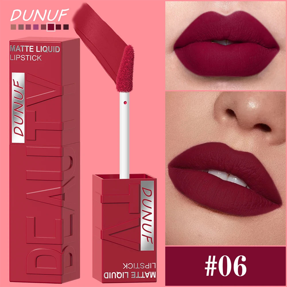 Rouge à Lèvres Velours Mat-Finition Elégante et Longue Durée