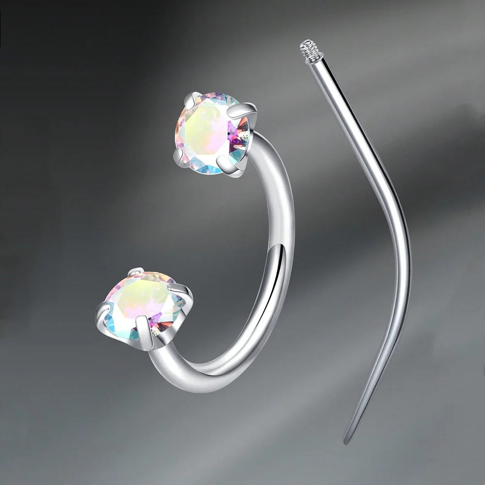 Collection Prestige™ – Piercings en Acier Inoxydable & Zircon Cubique