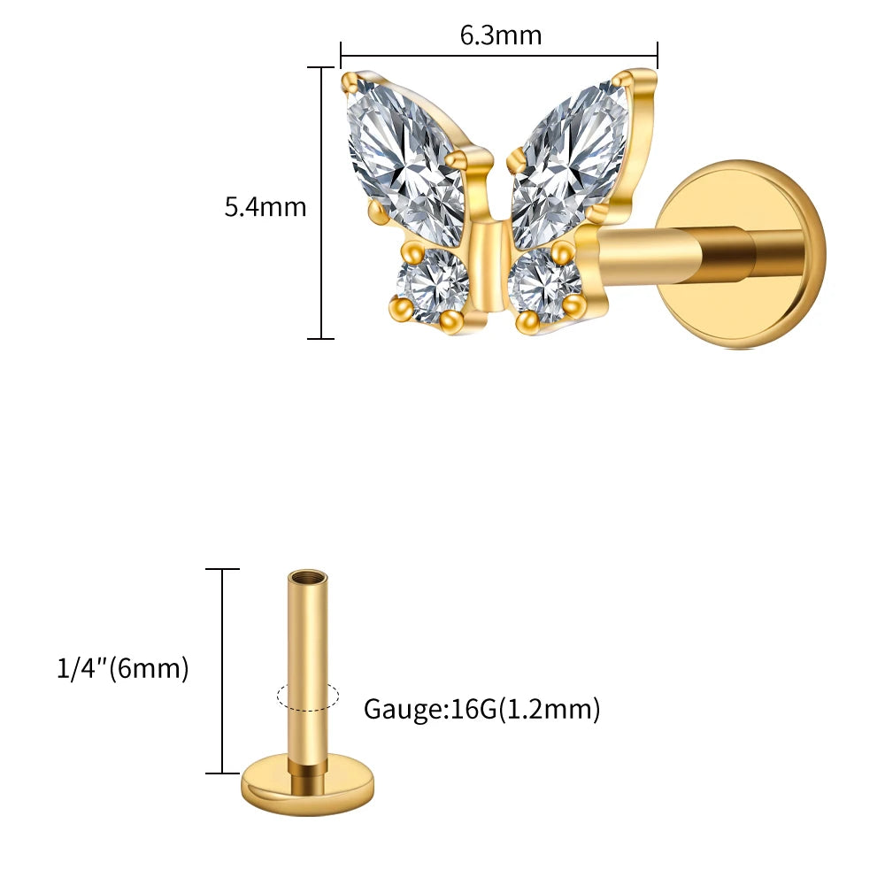 Papillon Prestige™ – Bijou de Piercing Haute Finition