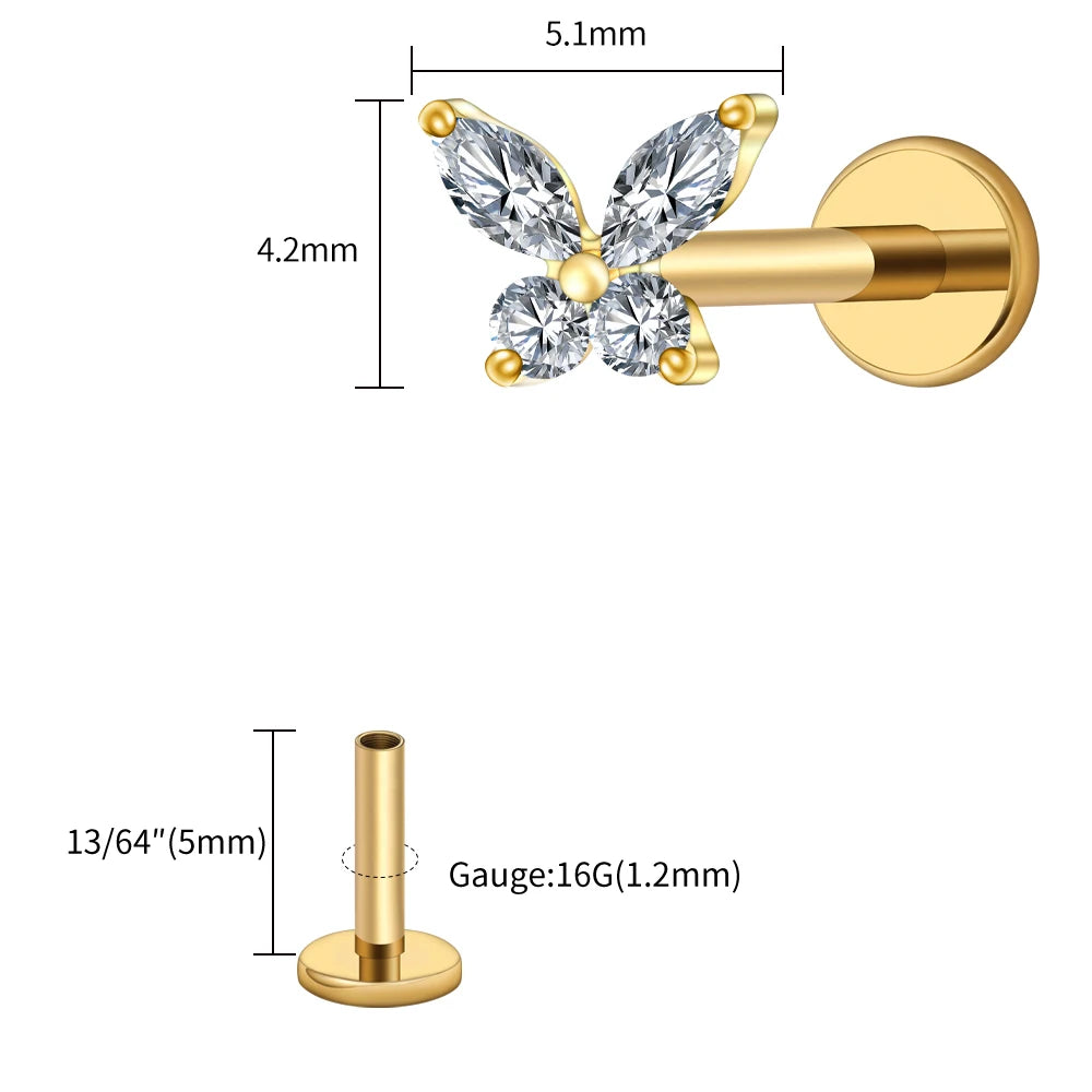 Papillon Prestige™ – Bijou de Piercing Haute Finition