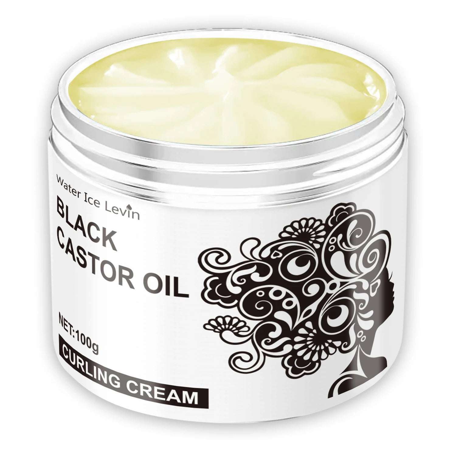 Crème Définissante pour Cheveux Bouclés Water Ice Levin – Soin Hydratant Nourrissant pour des Boucles Souples, Rebondies et Définies