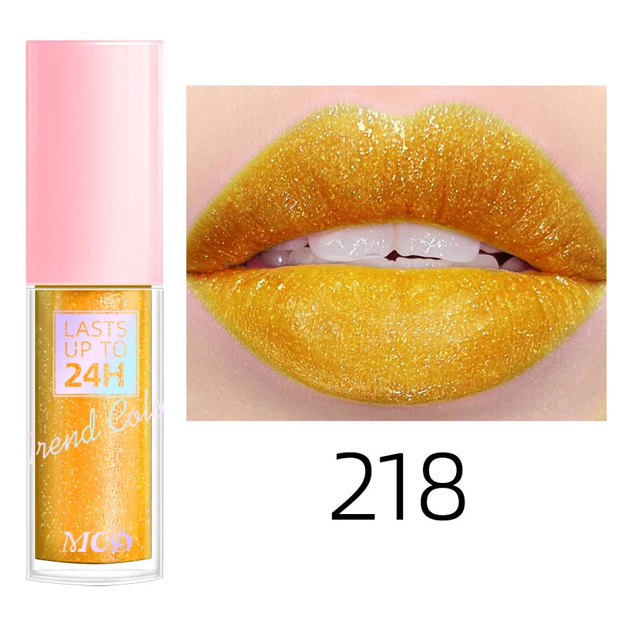 💖 Rouge à Lèvres Liquide Longue Tenue – Brillance Intense & Effet Pailleté