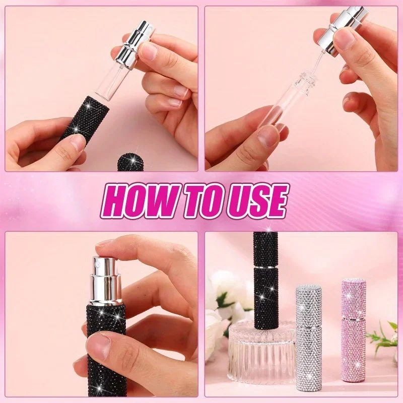✨ Vaporisateur de Parfum Cristal Luxe™ – Rechargeable 10 ml & Format Voyage