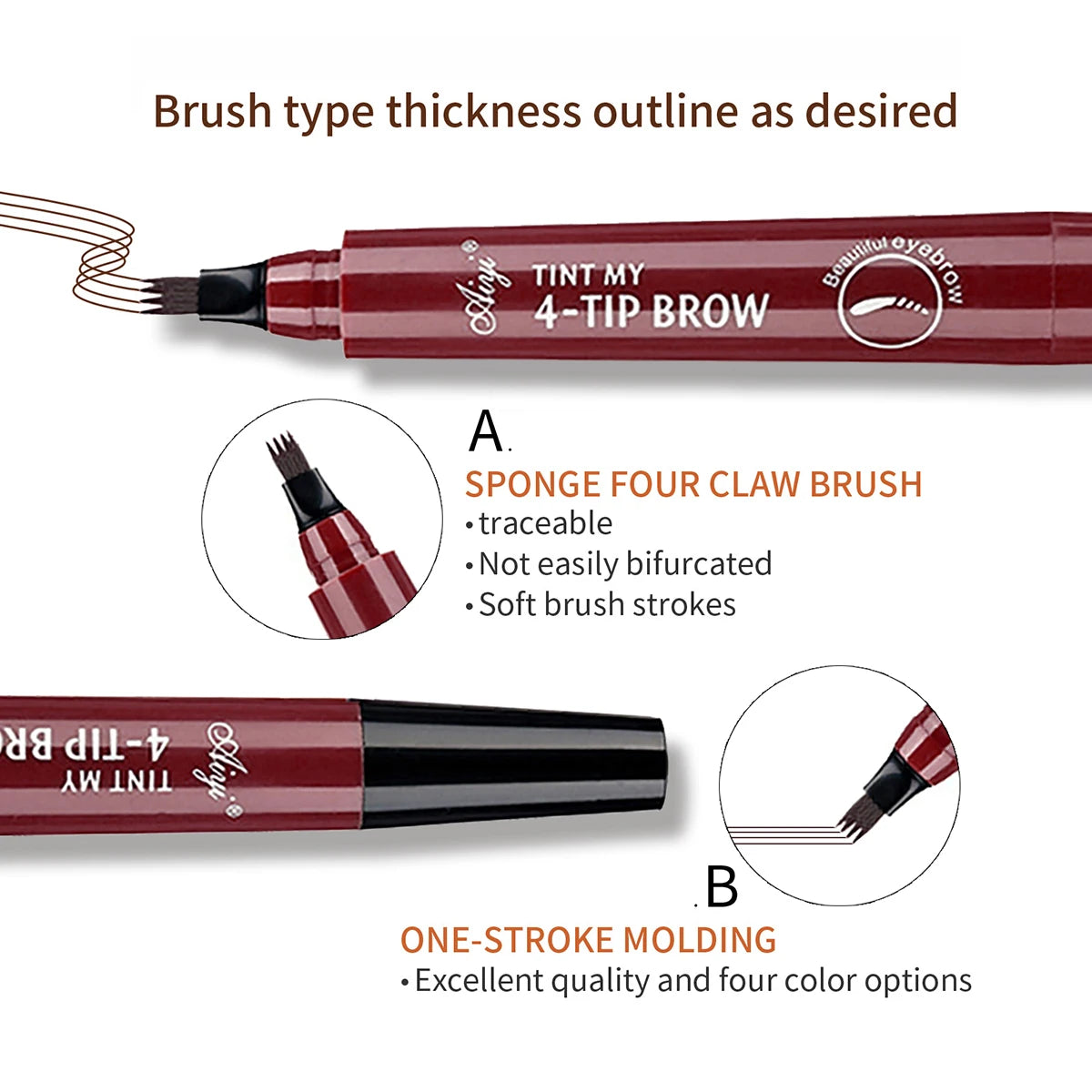 Stylo à Sourcils Effet Microblading - Sourcils Naturels et Définis