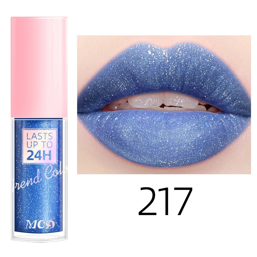 💖 Rouge à Lèvres Liquide Longue Tenue – Brillance Intense & Effet Pailleté