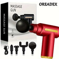 ✨ Pistolet de Massage Musculaire Portable – 6 Niveaux d’Intensité Rechargeable USB