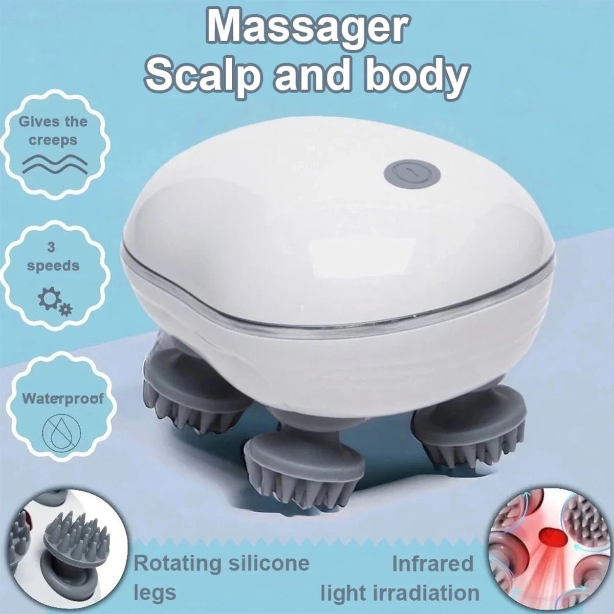 Élite Scalp™ – Masseur Crânien Premium à Massage Profond