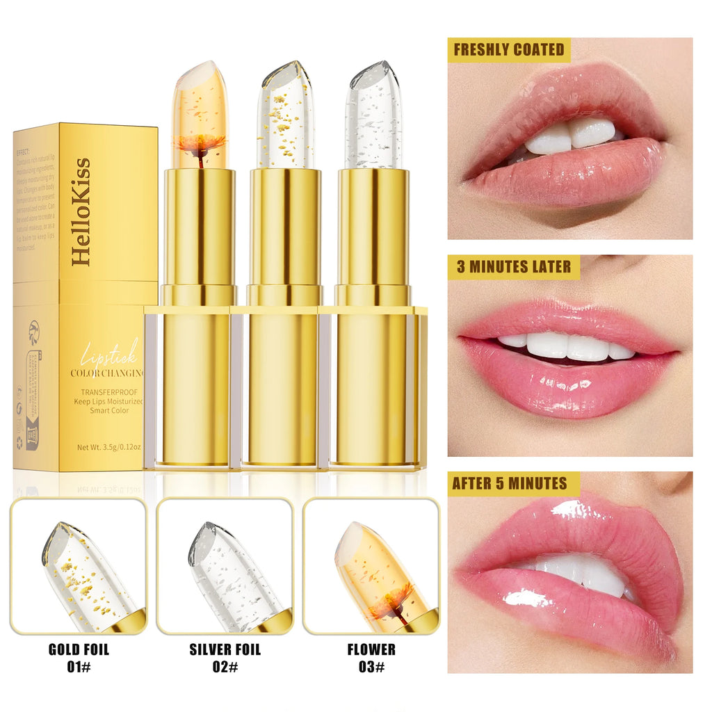 Baume à Lèvres Cristal Révélateur de Couleur – Hydratation Longue Tenue