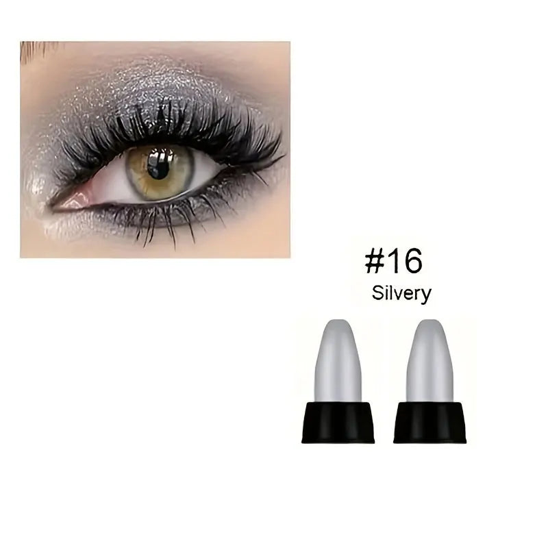 Eyeliner Pailleté Waterproof -16 Couleurs Longue Tenue