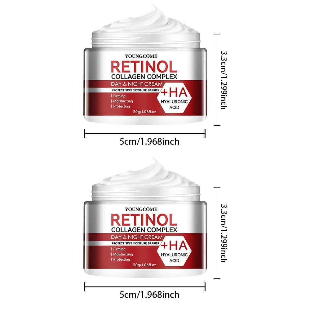 👑 Crème Visage Premium au Rétinol & Collagène – Hydratation Intense & Peau Raffermie ⭐