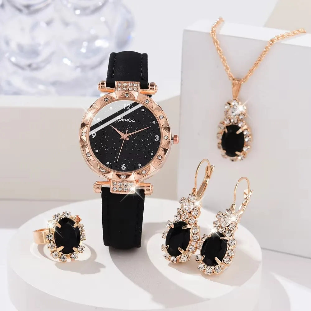 Coffret Montre Femme Signature – Éclat Précieux & Parure Élégante