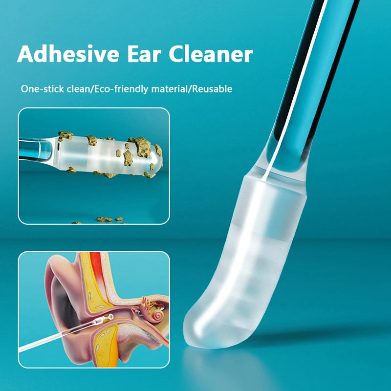 EarStick Pro™ – Kit Premium de Bâtonnets Adhésifs en Silicone pour le Nettoyage des Oreilles