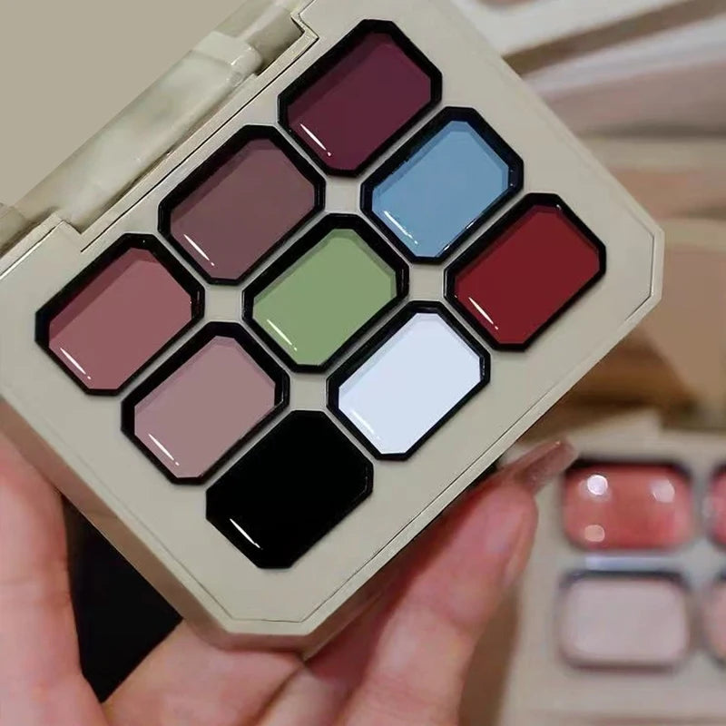 Palette de Gel UV Premium 9 Couleurs – Dégradés Haute Pigmentation pour une Manucure Française Professionnelle