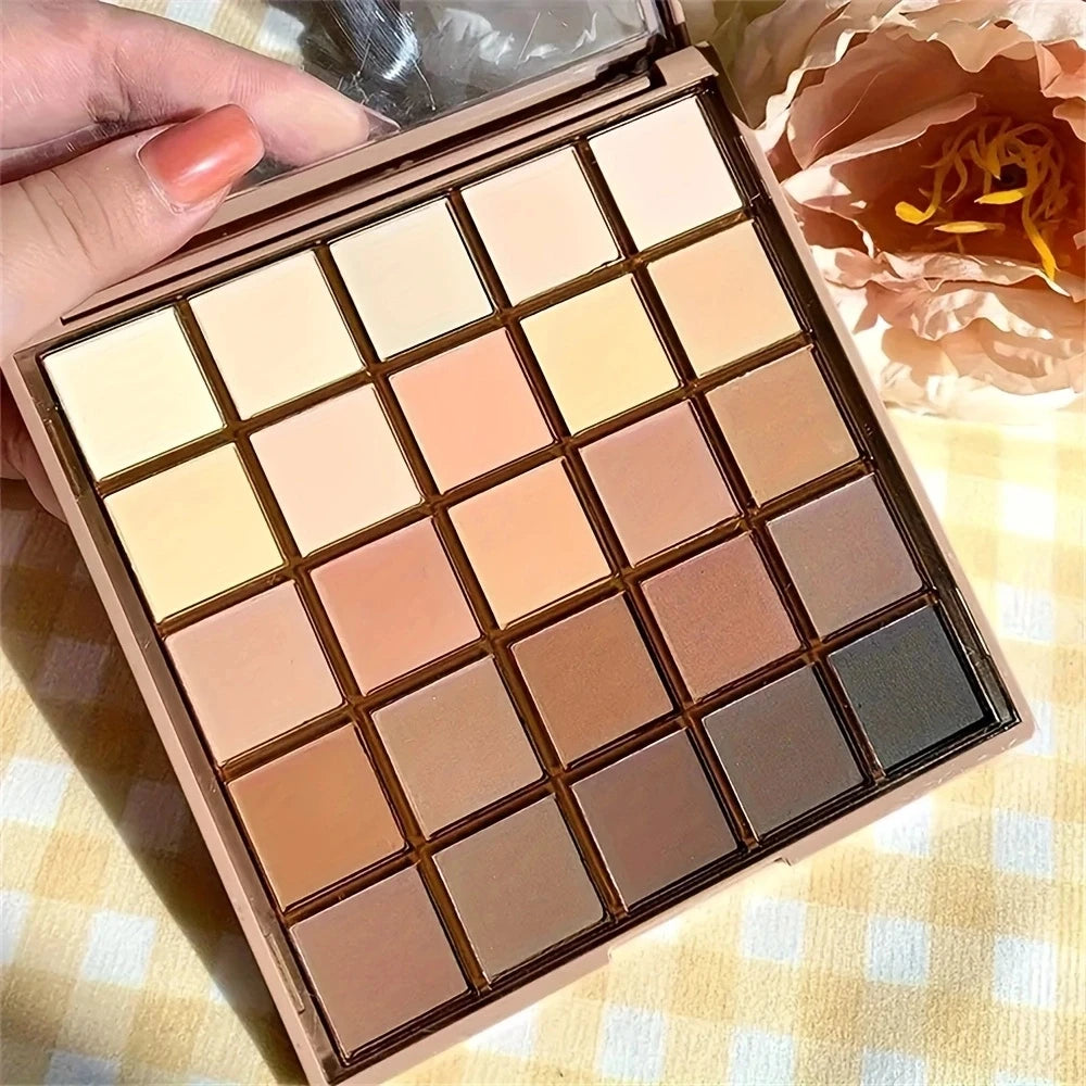 ✨ Palette de Maquillage 25 Couleurs Nude Luxe – Longue Tenue & Pigmentation Intense
