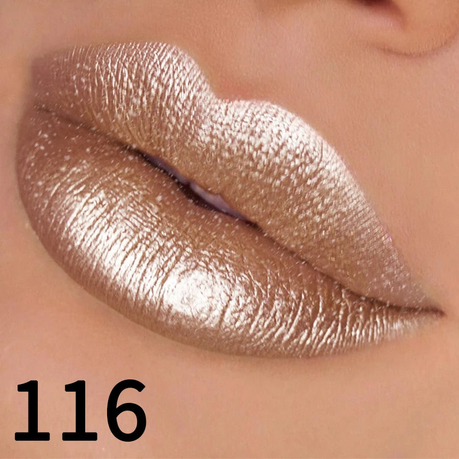 Rouge à Lèvres Métallique Hydratant – Brillance Intense & Couleur Vibrante