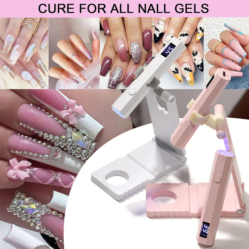 💅 Lampe UV LED Rechargeable pour Ongles – Séchage Rapide du Vernis Gel
