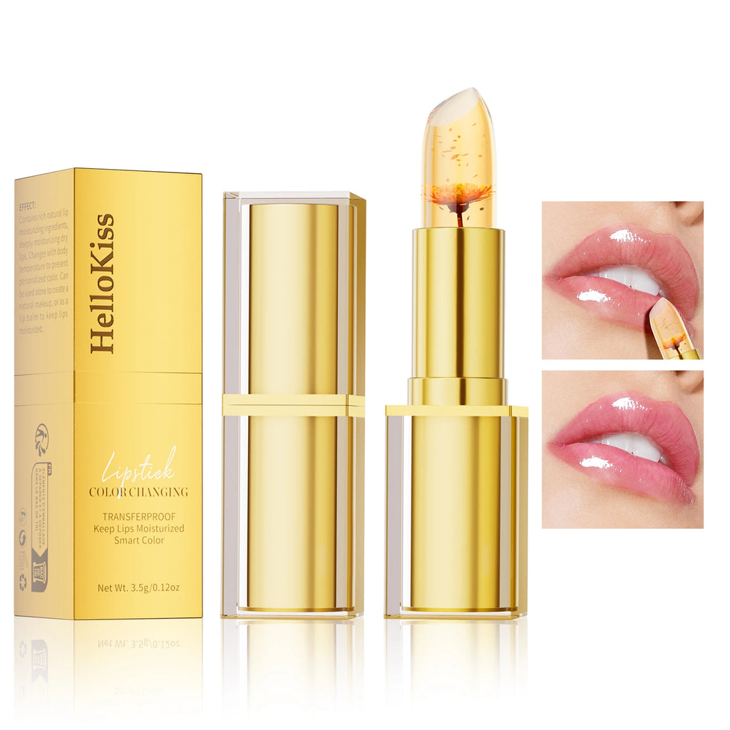 Baume à Lèvres Cristal Révélateur de Couleur – Hydratation Longue Tenue