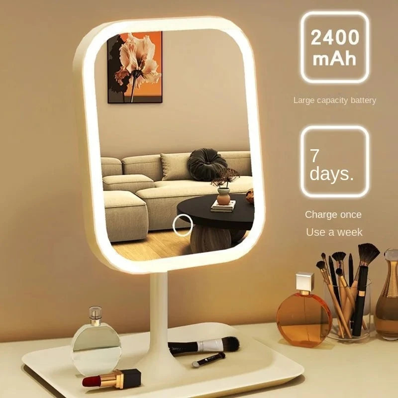 Miroir de Maquillage LED Tactile - 3 Modes d'Eclairage