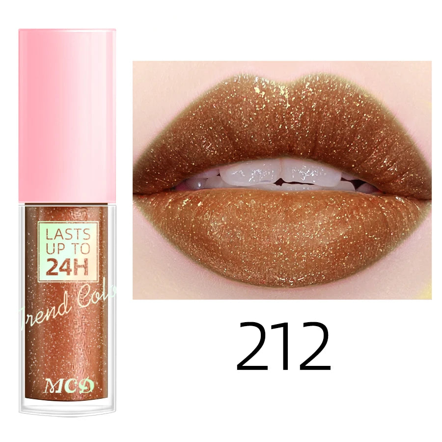 💖 Rouge à Lèvres Liquide Longue Tenue – Brillance Intense & Effet Pailleté