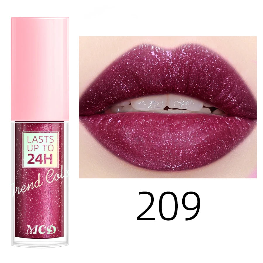 💖 Rouge à Lèvres Liquide Longue Tenue – Brillance Intense & Effet Pailleté