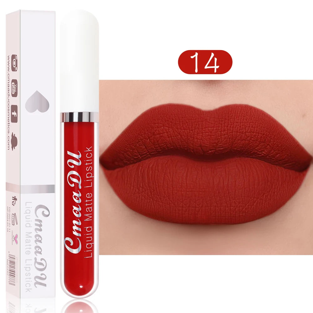 Rouge à Lèvres Liquide Mat Longue Tenue - Couleurs Intenses