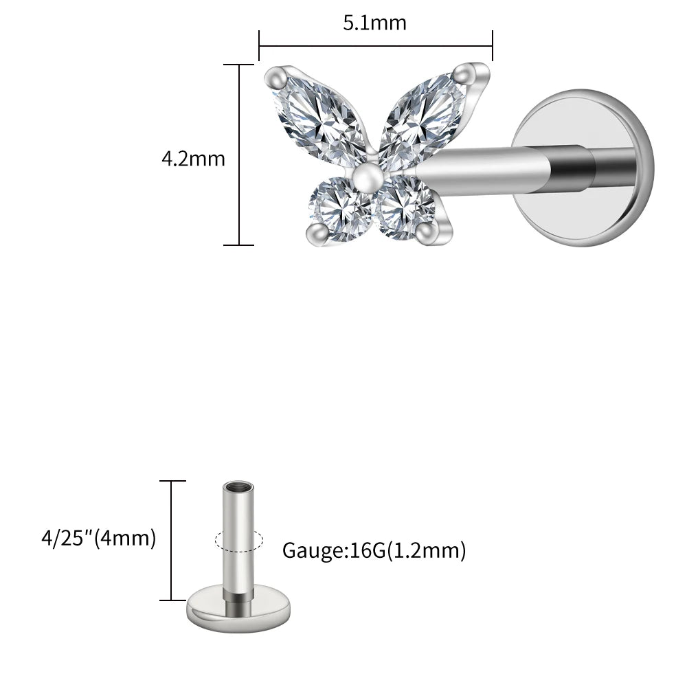 Papillon Prestige™ – Bijou de Piercing Haute Finition