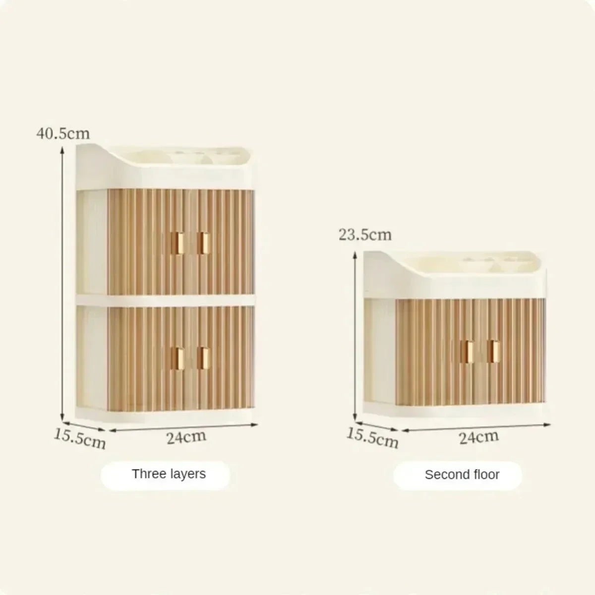 ✨ Organisateur de Maquillage Premium Luxe – Coffret de Rangement Anti-Poussière Grande Capacité avec Tiroirs