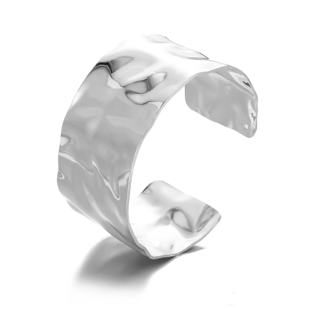 Jonc Impérial – Bracelet Doré Femme en Acier Inoxydable