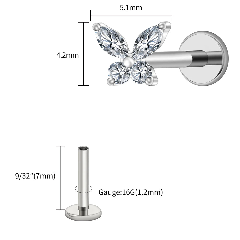 Papillon Prestige™ – Bijou de Piercing Haute Finition