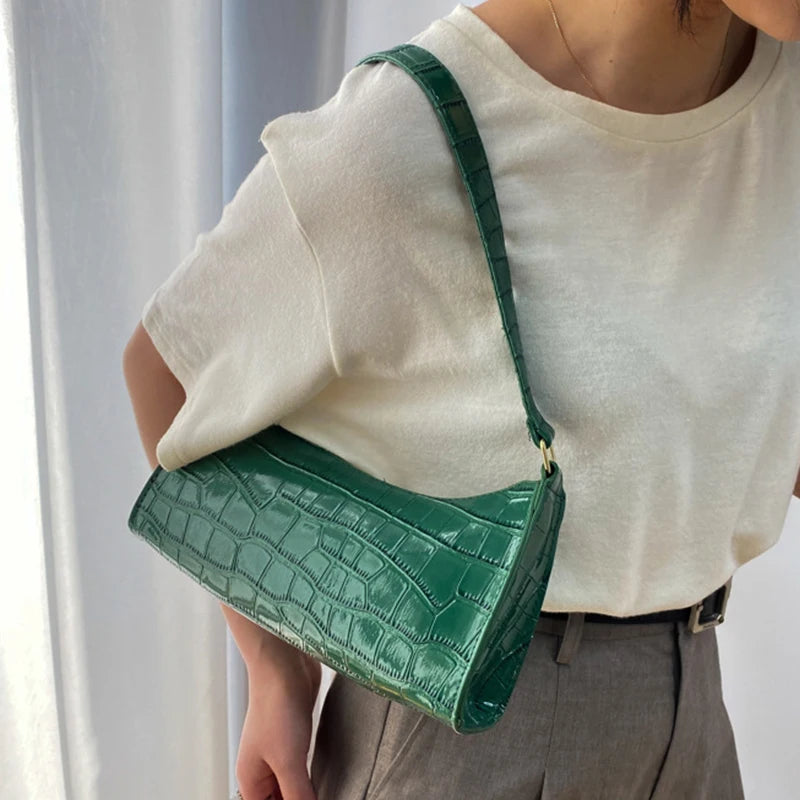 Sac Éclat – Sac à Main Structuré Effet Crocodile