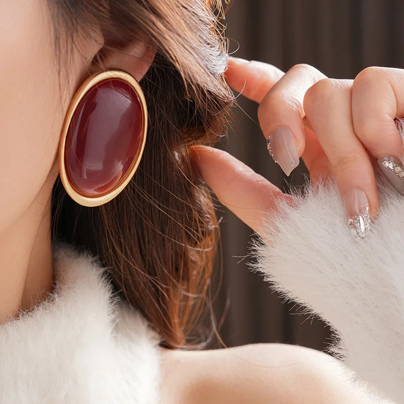 Prestige Élégance™ – Boucles d’Oreilles Rubis Impérial