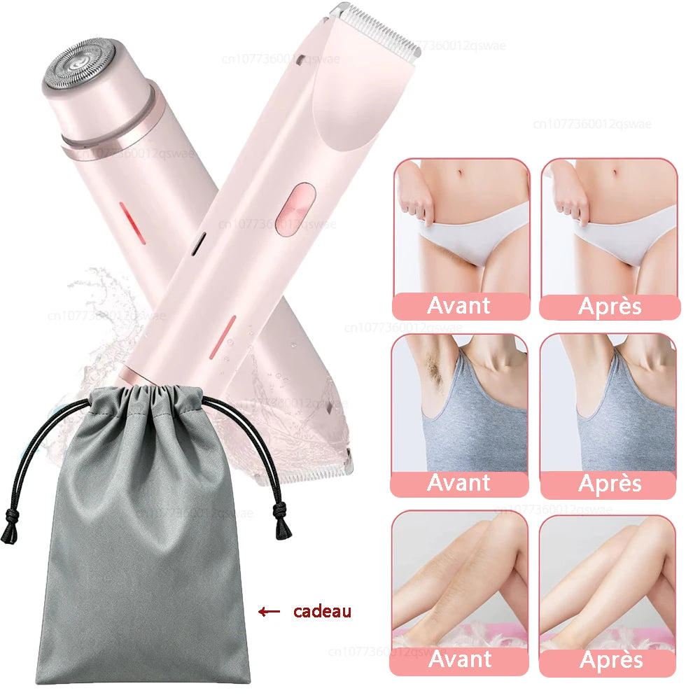 👑 SilkSmooth Prestige™ | Rasoir Électrique Double Tête Premium – Épilation Douce, Rapide et Sans Irritation ✨💖