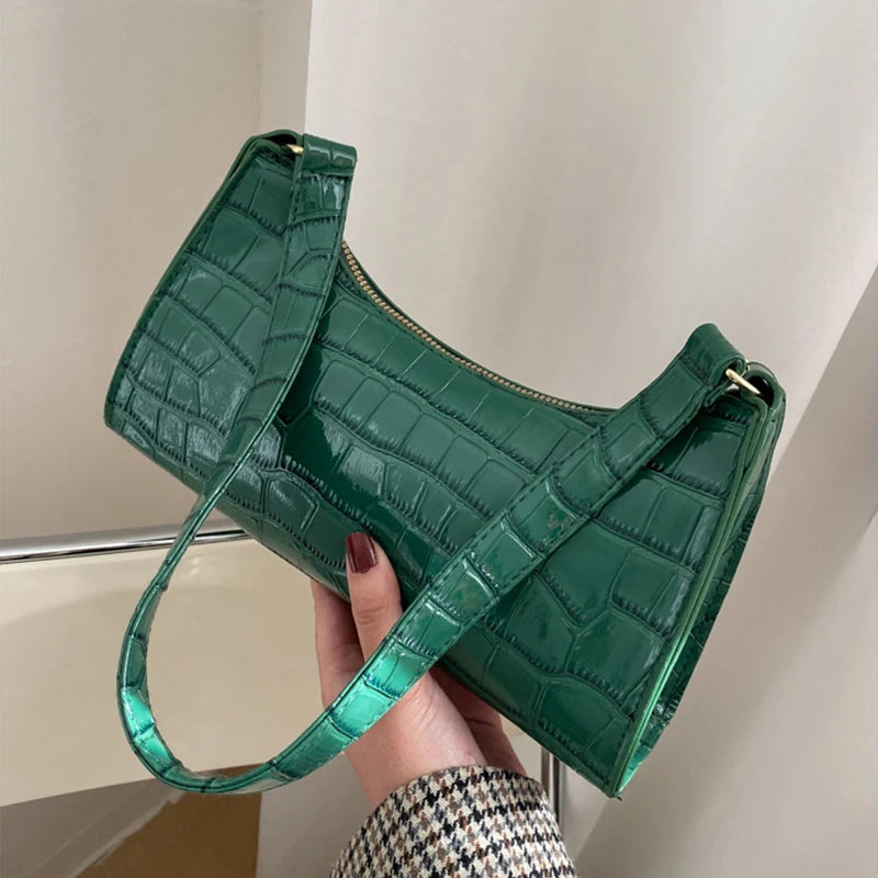 Sac Éclat – Sac à Main Structuré Effet Crocodile