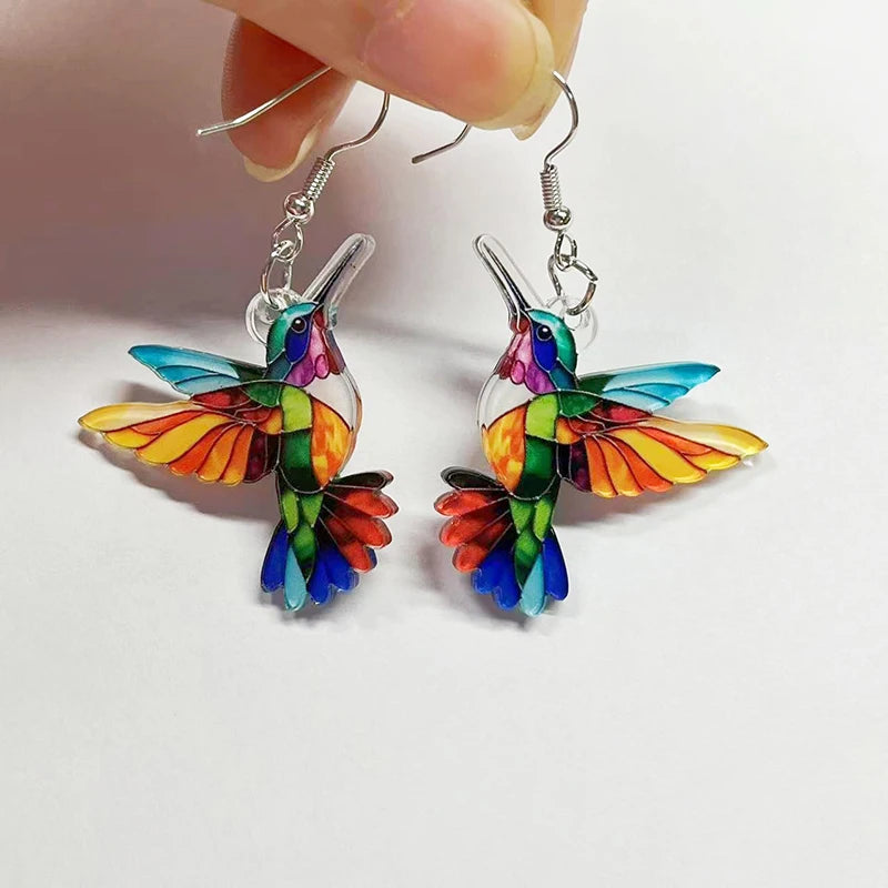Prestige Élégance™ – Boucles d’Oreilles Colibri Signature