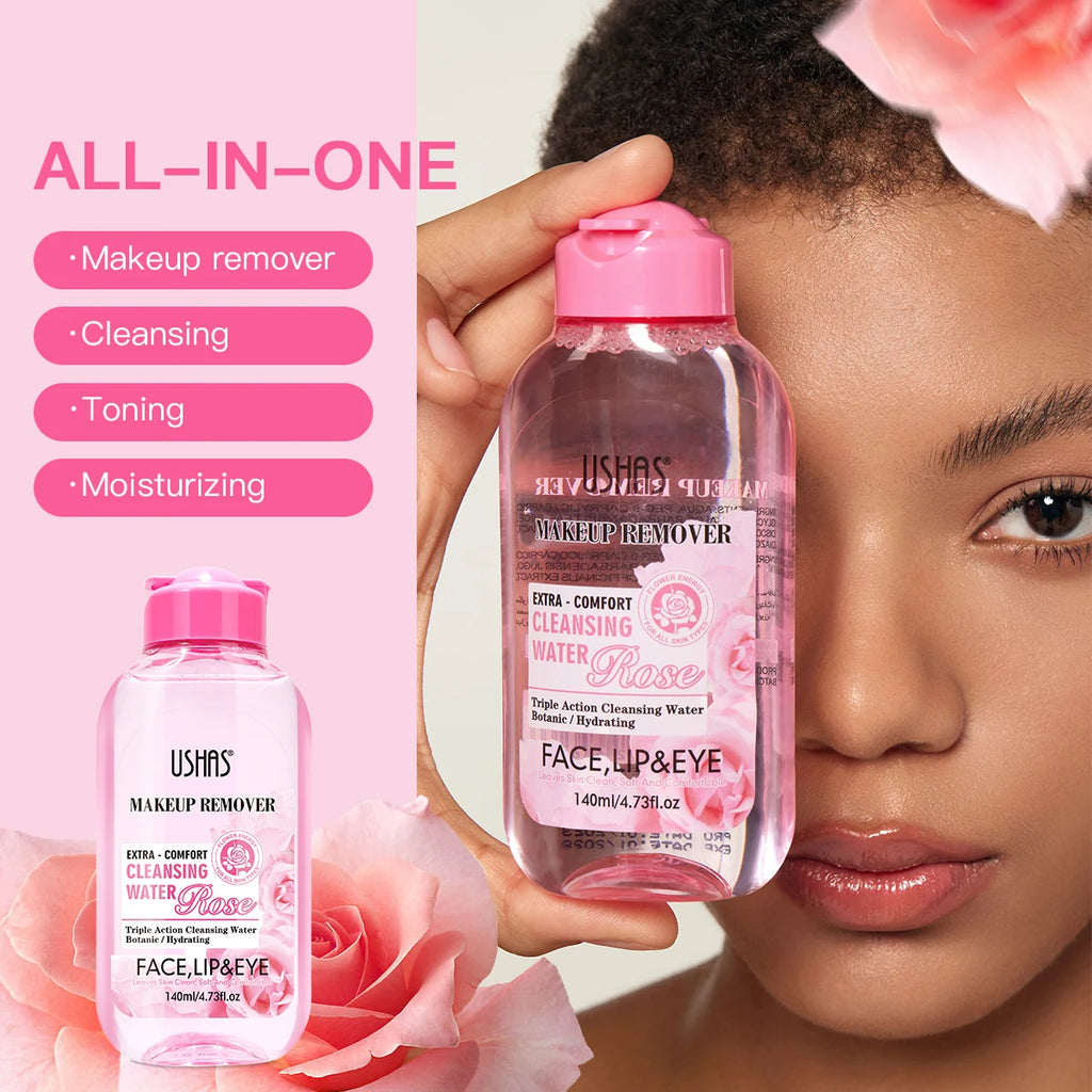 Eau Démaquillante Hydratante & Apaisante – Visage, Lèvres & Yeux