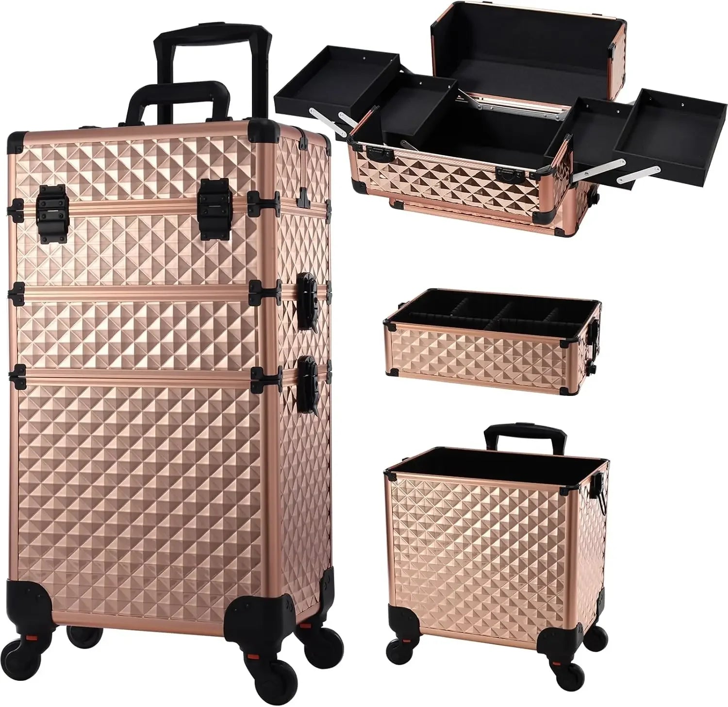 💼 Valise Professionnelle Prestige™ – Trolley Cosmétique de Luxe avec Grande Capacité