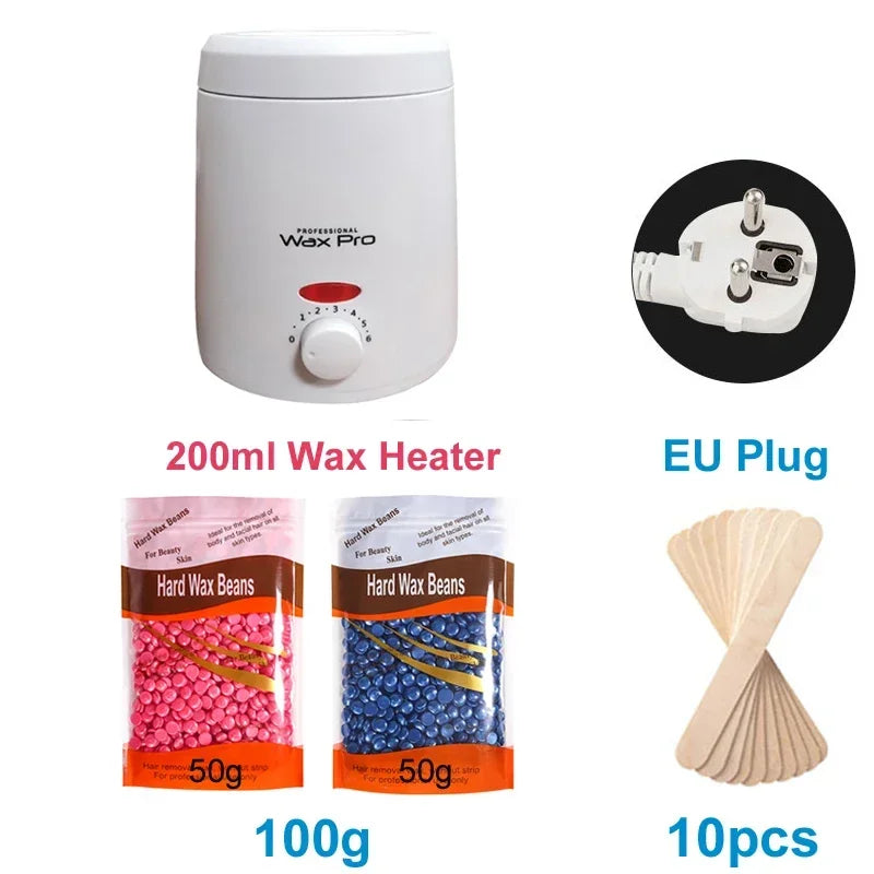 👑 AquaWax Elite™ | Chauffe-Cire Professionnel avec Kit Complet d’Épilation Sans Institut