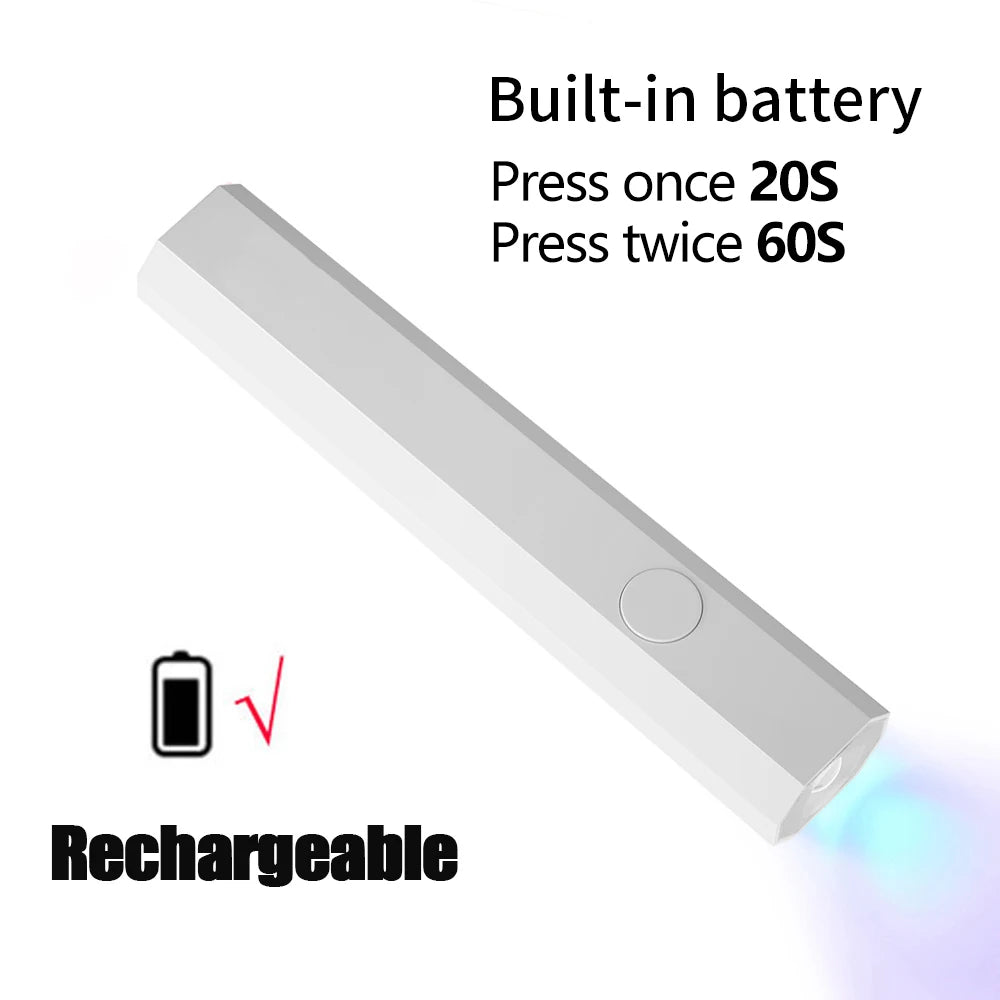 ✨ Lampe UV LED Rechargeable pour Ongles en Gel