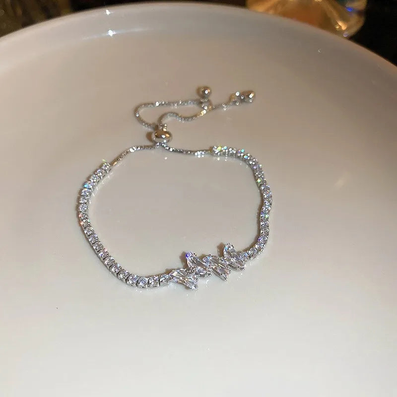 Bracelet Signature Ondulé en Cristal