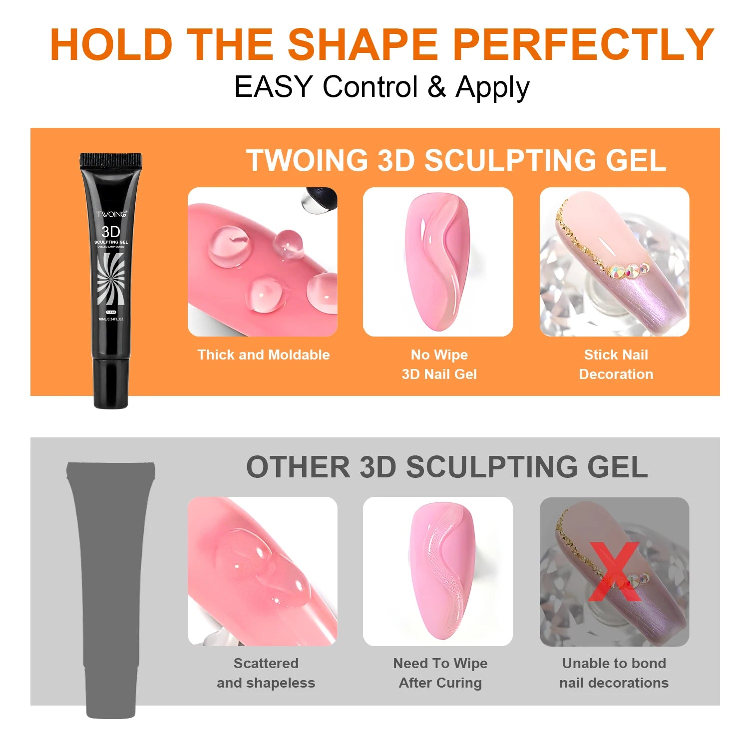 Gel 3D pour Nail Art – Sculpture et Décoration des Ongles