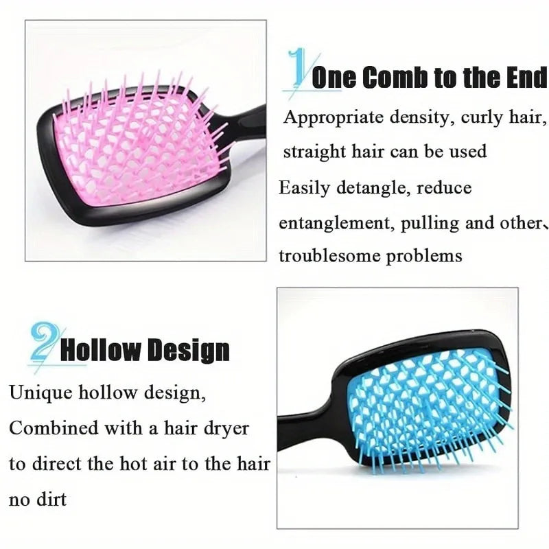 ✨ Brosse Démêlante Premium – Massage du Cuir Chevelu & Anti-Statique