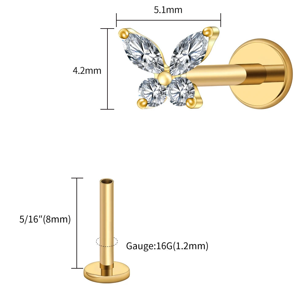 Papillon Prestige™ – Bijou de Piercing Haute Finition
