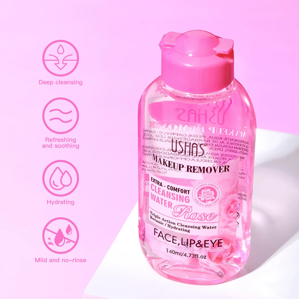 Eau Démaquillante Hydratante & Apaisante – Visage, Lèvres & Yeux