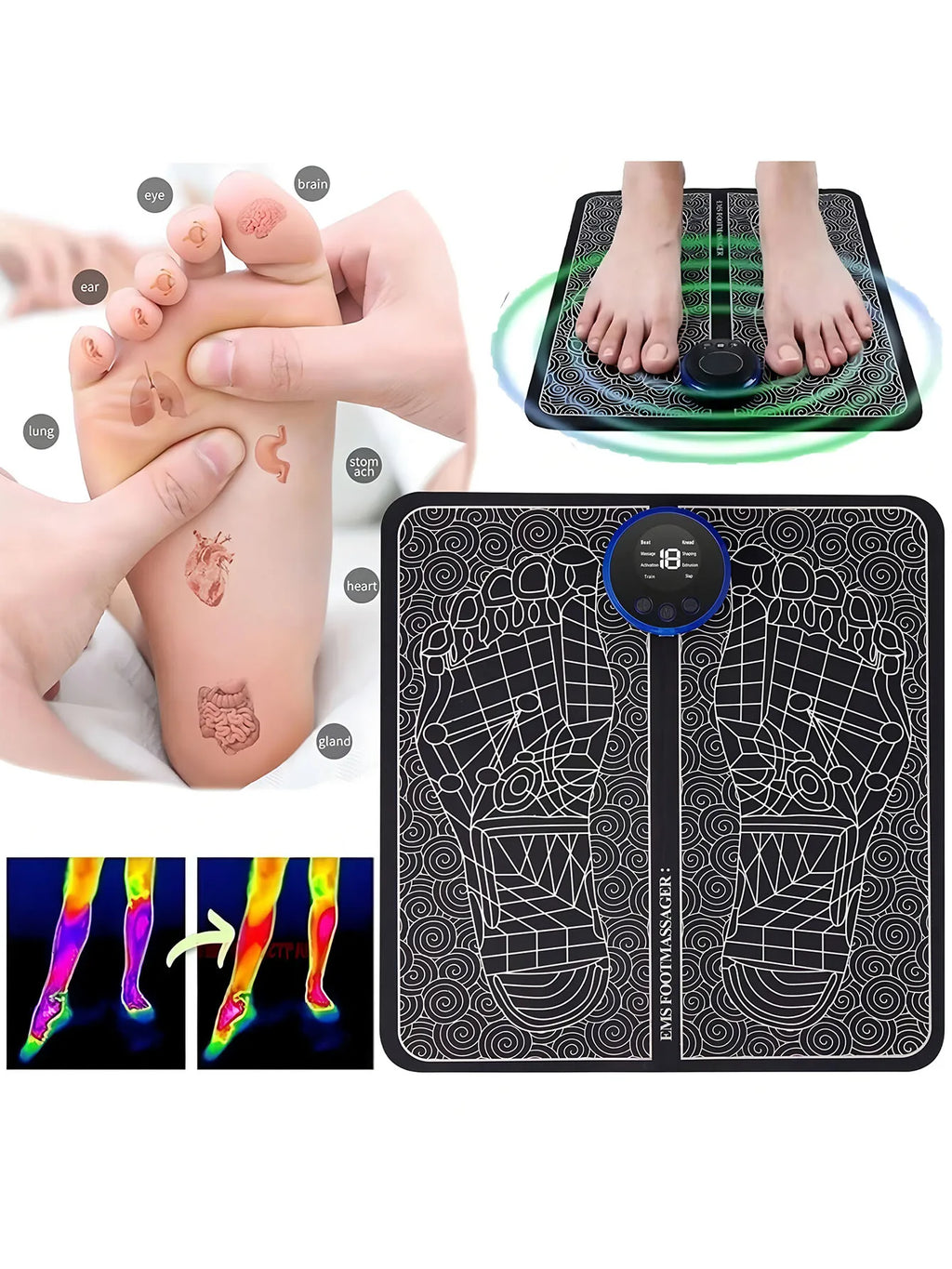Supreme Sole™ – Tapis de Massage EMS Haut de Gamme
