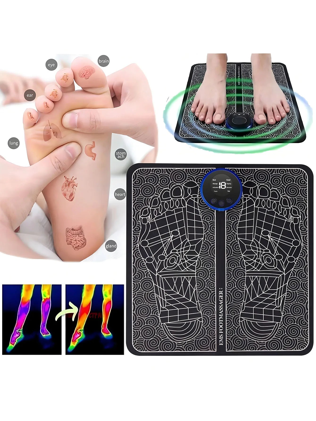 Supreme Sole™ – Tapis de Massage EMS Haut de Gamme