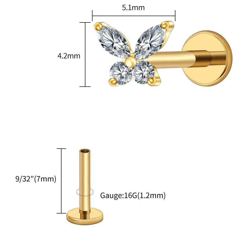 Papillon Prestige™ – Bijou de Piercing Haute Finition