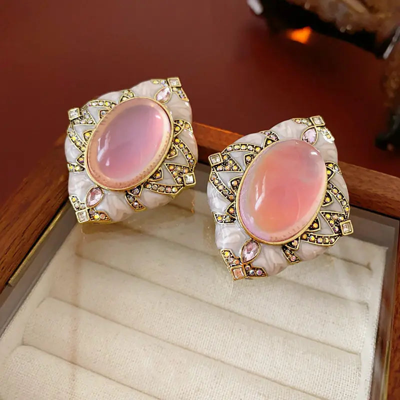 Prestige Élégance™ – Boucles d’Oreilles Rubis Impérial