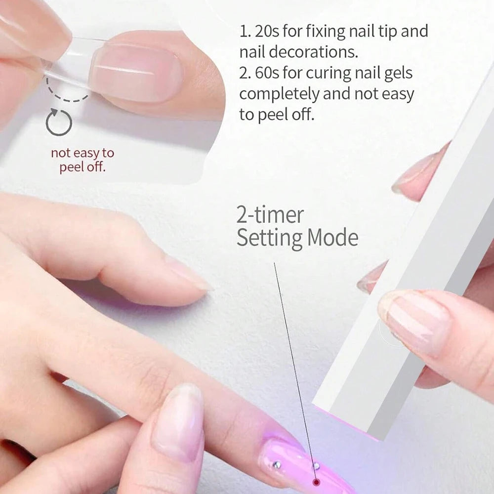 💅 Lampe UV LED Rechargeable pour Vernis Semi-Permanent